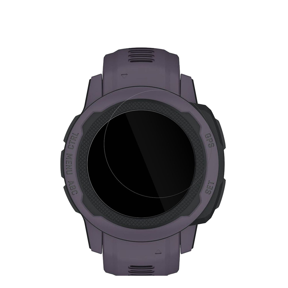 GarminInstinct 2S (40mm) mit aufgebrachter dipos Displayschutzfolie, glasklare Darstellung ohne Einschränkungen
