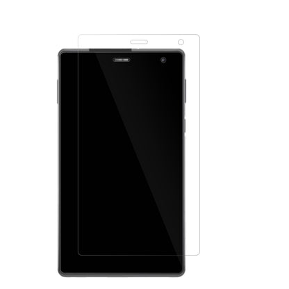 DigmaOptima 7 A100S mit aufgebrachter dipos Displayschutzfolie, glasklare Darstellung ohne Einschränkungen