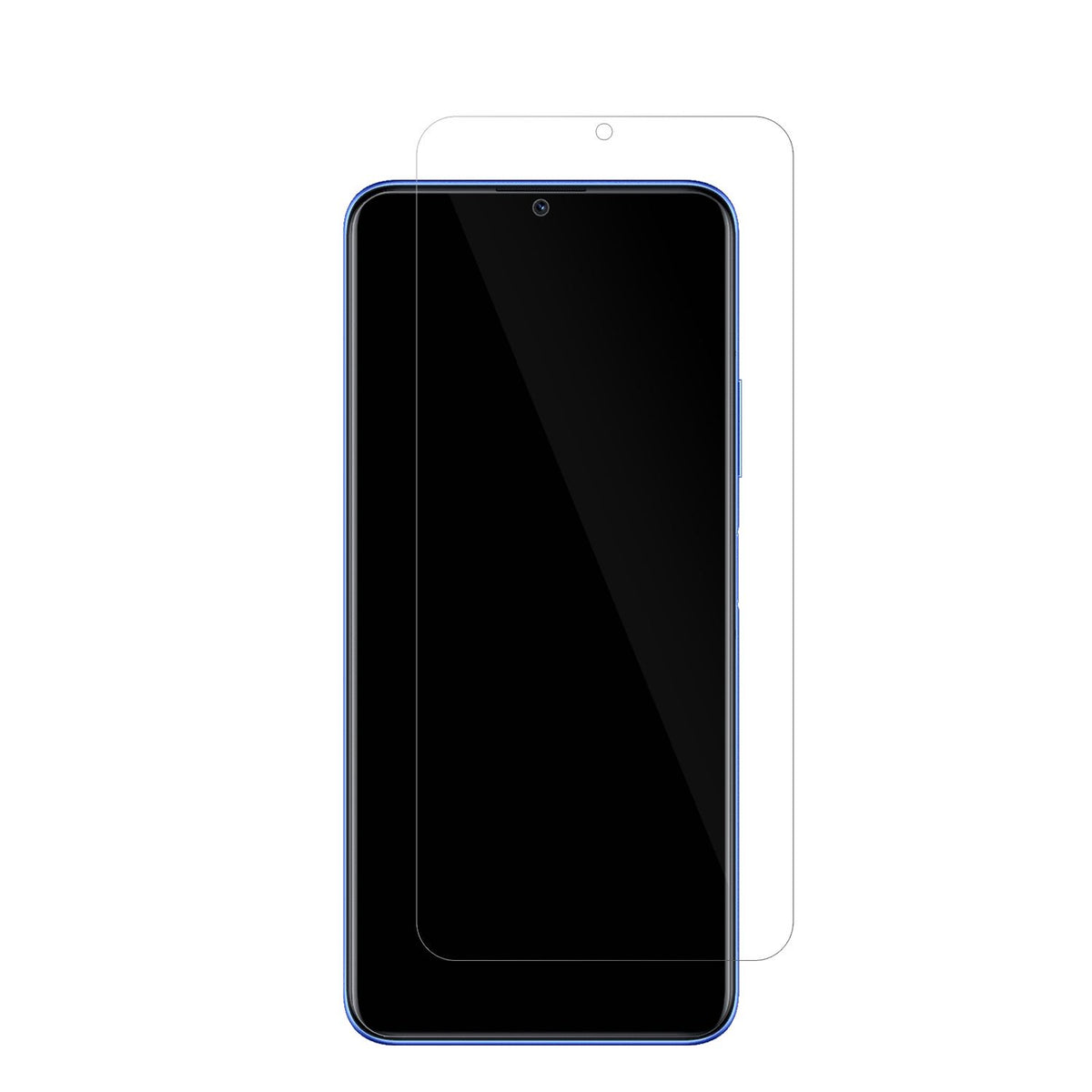 HuaweiNova Y70 mit aufgebrachter dipos Displayschutzfolie, glasklare Darstellung ohne Einschränkungen