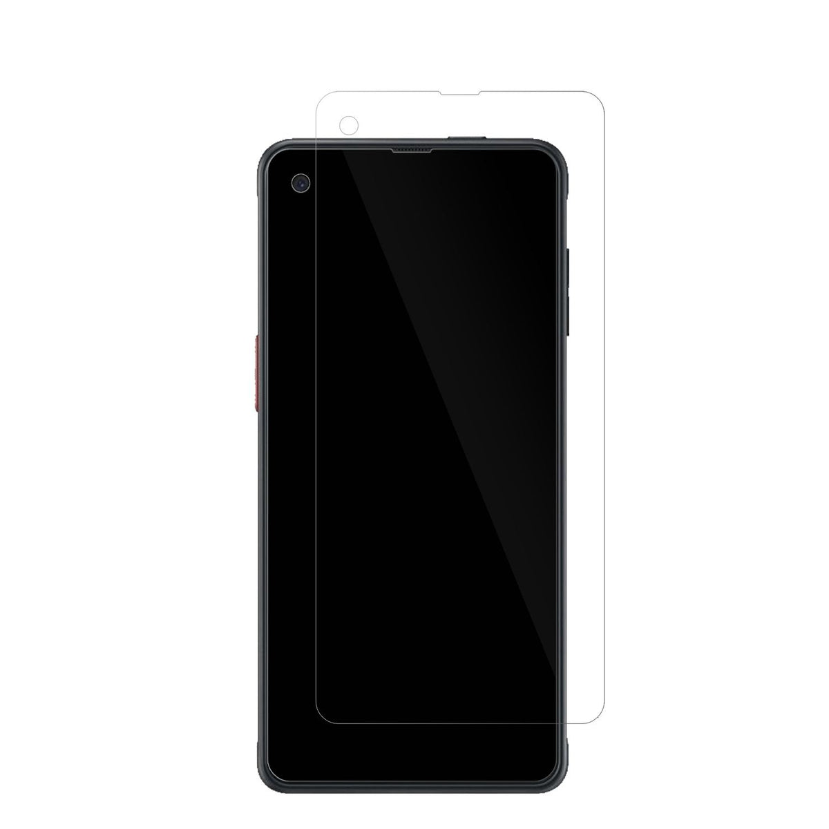 SamsungGalaxy Xcover 6 Pro EE mit aufgebrachter dipos Displayschutzfolie, glasklare Darstellung ohne Einschränkungen