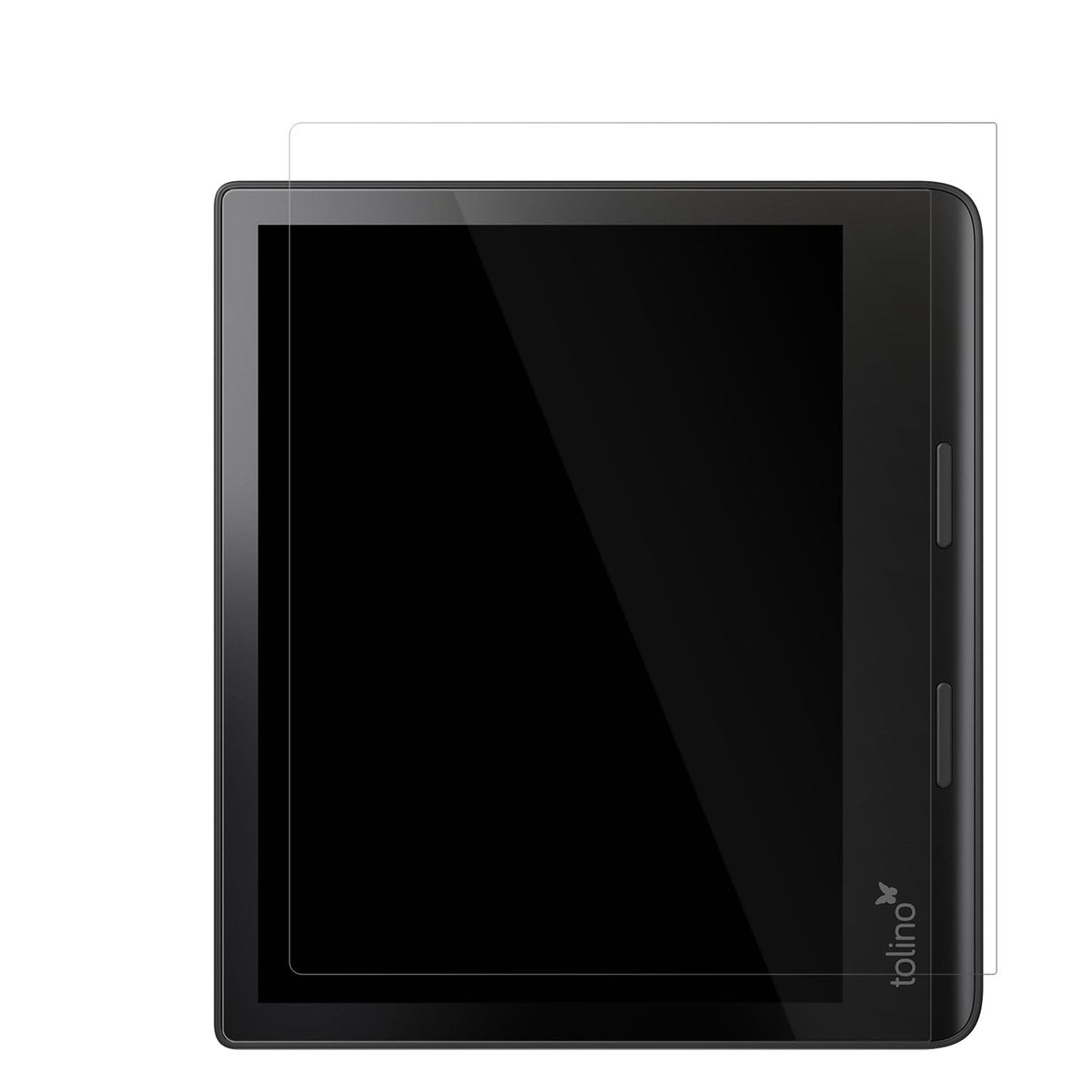 TolinoEpos 3 e-Book Reader mit aufgebrachter dipos Displayschutzfolie, glasklare Darstellung ohne Einschränkungen