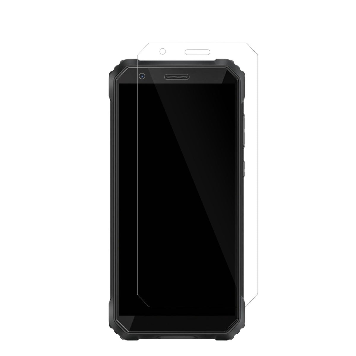 BlackviewS60 Pro mit aufgebrachter dipos Displayschutzfolie, glasklare Darstellung ohne Einschränkungen