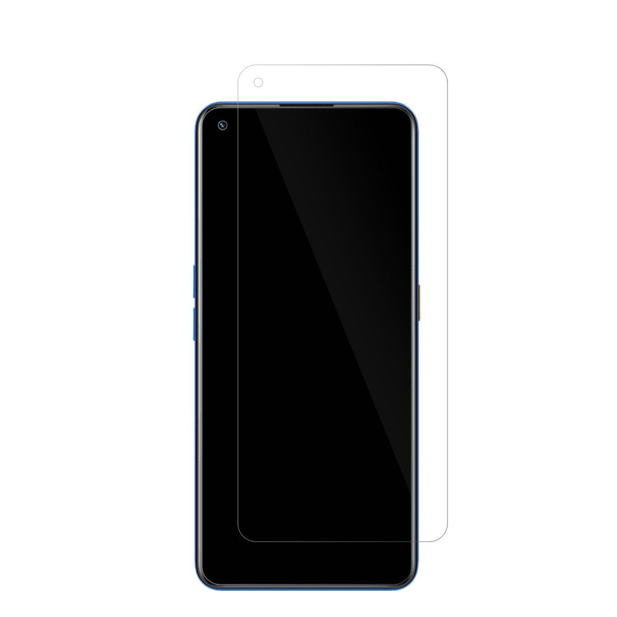 RealmeGT NEO 3T mit aufgebrachter dipos Displayschutzfolie, glasklare Darstellung ohne Einschränkungen
