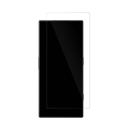 NUBIARed Magic 8 Pro Plus mit aufgebrachter dipos Displayschutzfolie, glasklare Darstellung ohne Einschränkungen