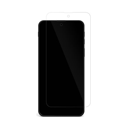 Shiftphone8 mit aufgebrachter dipos Displayschutzfolie, glasklare Darstellung ohne Einschränkungen
