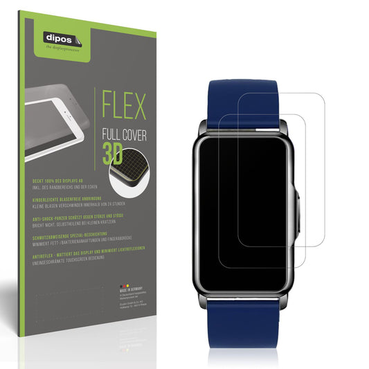 2x Full Cover Schutzfolie matt für Moikmlih 1.47 Zoll Smartwatch
