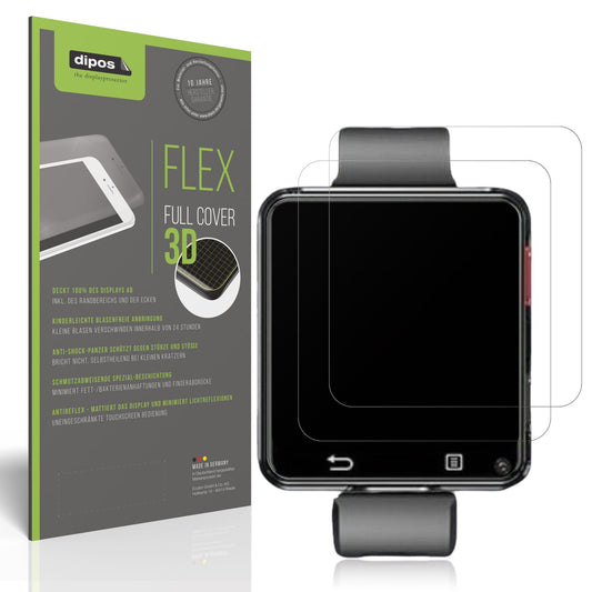 2x Full Cover Schutzfolie matt für AIEK 4G Smartwatch 2.64 Zoll