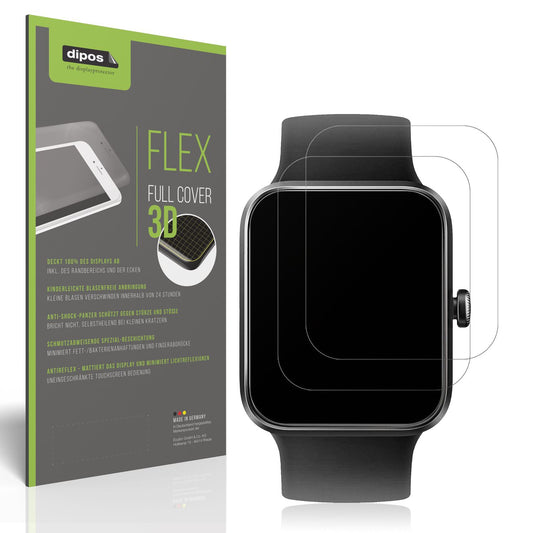 2x Full Cover Schutzfolie matt für Vagary by Citizien Smartwatch 1,5 Zoll