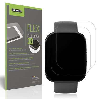Matte Displayschutzfolie von dipos passend für Amazfit Bip 5, 100% Displayabdeckung und blasenfreie Montage