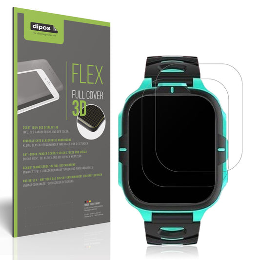 2x Full Cover Schutzfolie matt für Elejafe Smartwatch Kinder