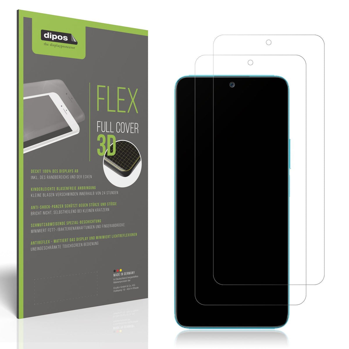 2x Full Cover Schutzfolie matt für Honor 90 Lite