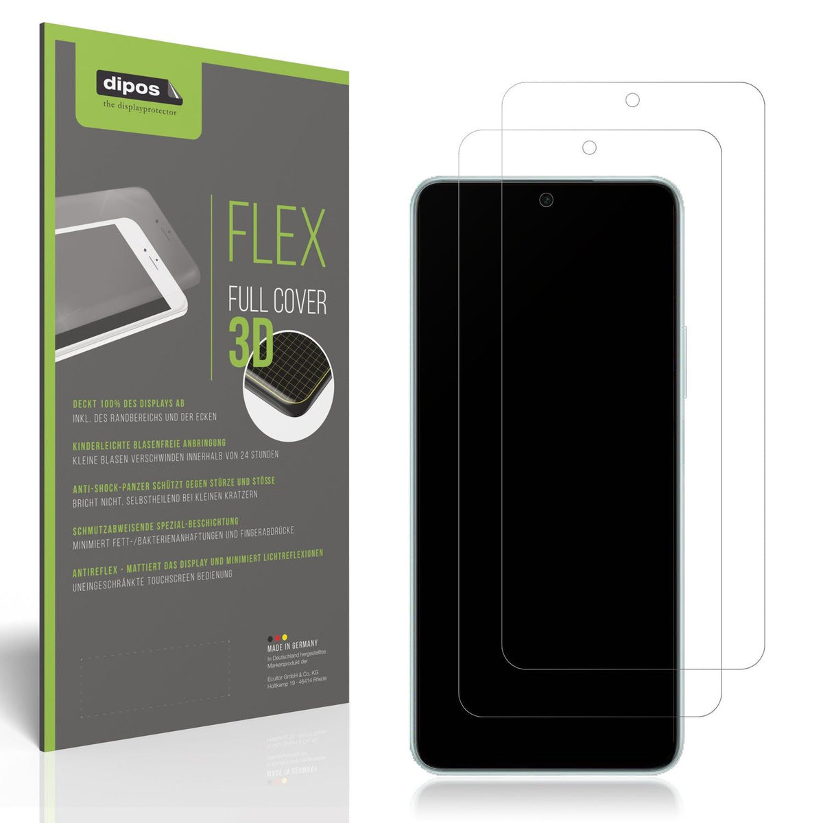 2x Full Cover Schutzfolie matt für Honor X60