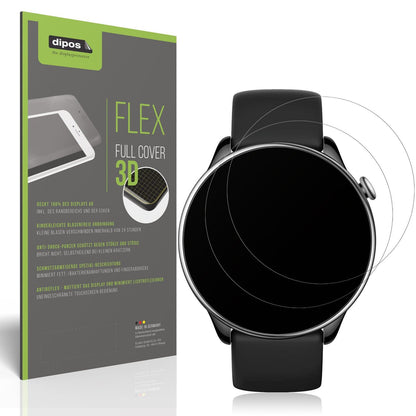 2x Full Cover Schutzfolie matt für Amazfit GTR mini