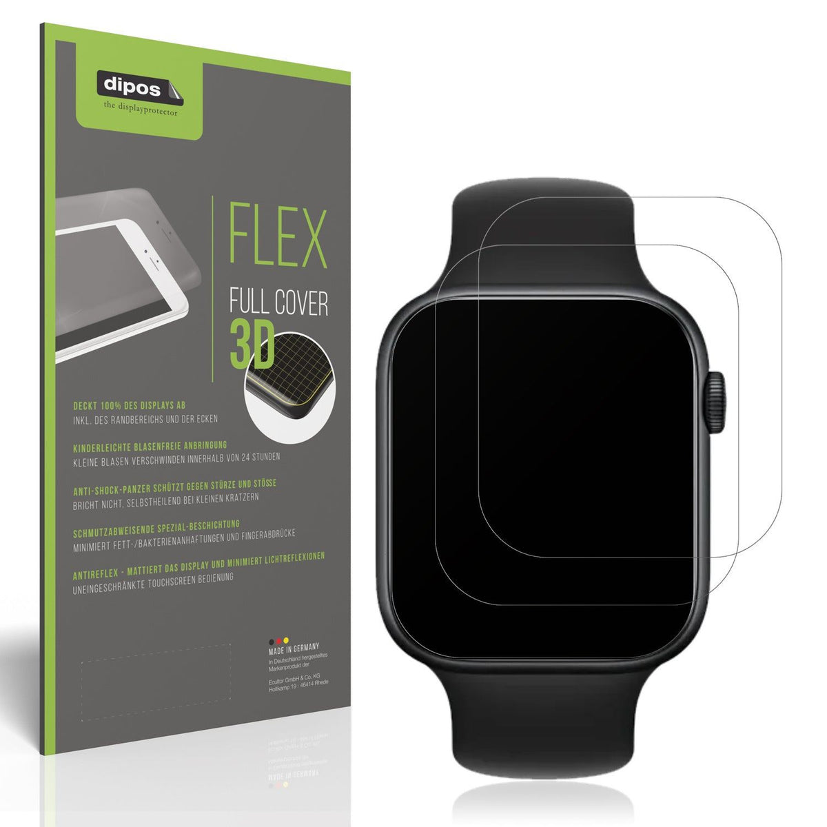 2x Full Cover Schutzfolie matt für Honor Watch 5