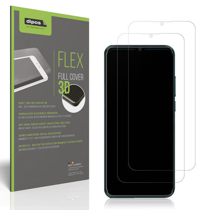 2x Full Cover Schutzfolie matt für Mobicel P12