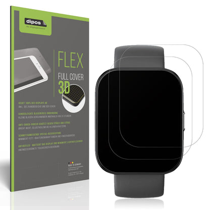 2x Full Cover Schutzfolie matt für Amazfit Bip 5