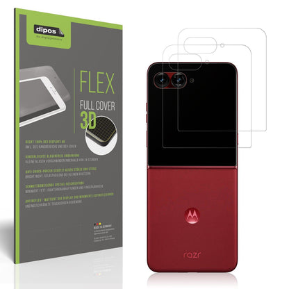 2x Full Cover Schutzfolie matt für Motorola Razr 60 Aussen-Display