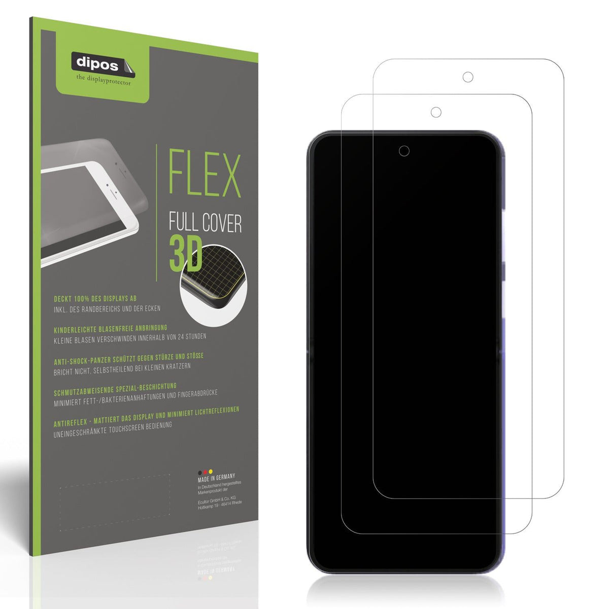 2x Full Cover Schutzfolie matt für Xiaomi Mix Flip 2