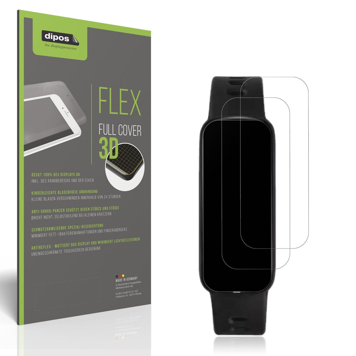 2x Full Cover Schutzfolie matt für VivoWatch 6 Aero (HC-C06)