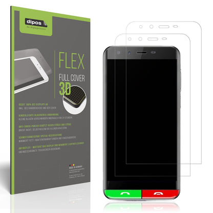 2x Full Cover Schutzfolie matt für Artfone Smart 500