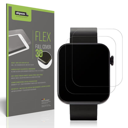 2x Full Cover Schutzfolie matt für Kendox Life Tracker