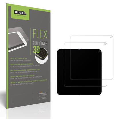 2x Full Cover Schutzfolie matt für Google Pixel 10 Pro Fold Innenseite