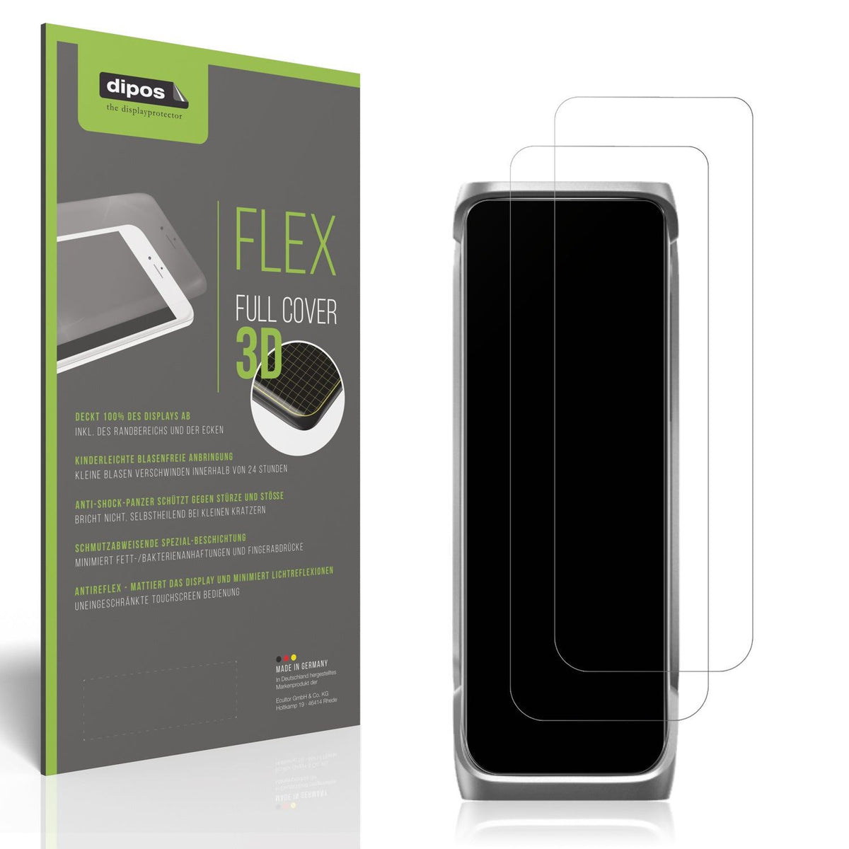 2x Full Cover Schutzfolie matt für EcoFlow Rapid Pro X