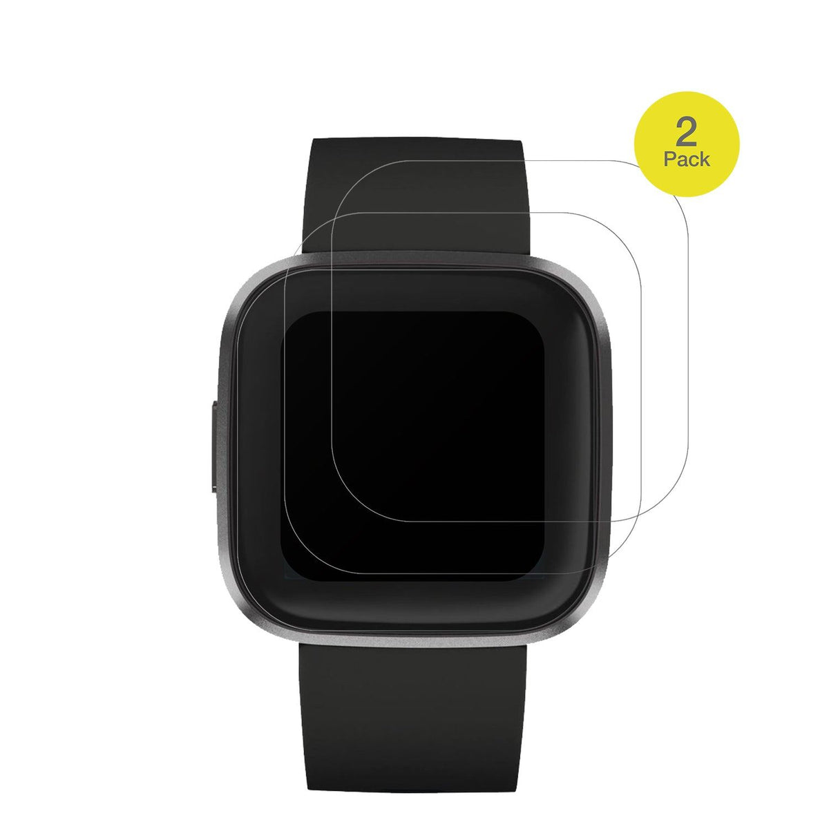 2x Full Cover Schutzfolie matt für Fitbit Versa 2