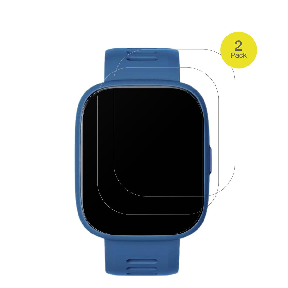 2x Full Cover Schutzfolie matt für BiggerFive Smartwatch Kinder