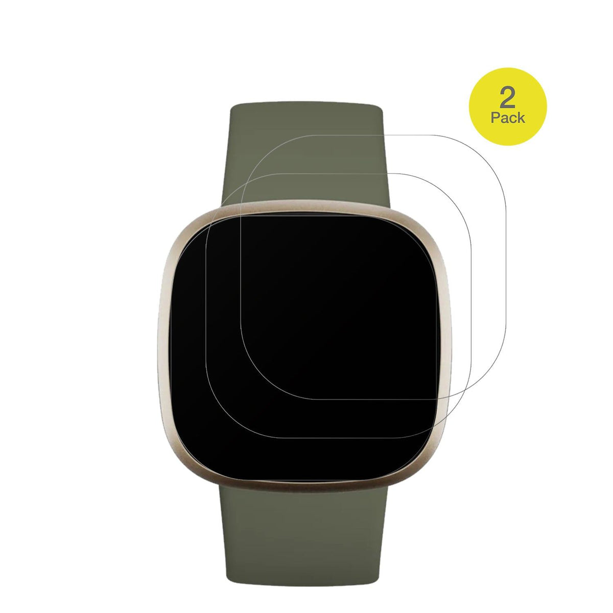 2x Full Cover Schutzfolie matt für Fitbit Versa 3