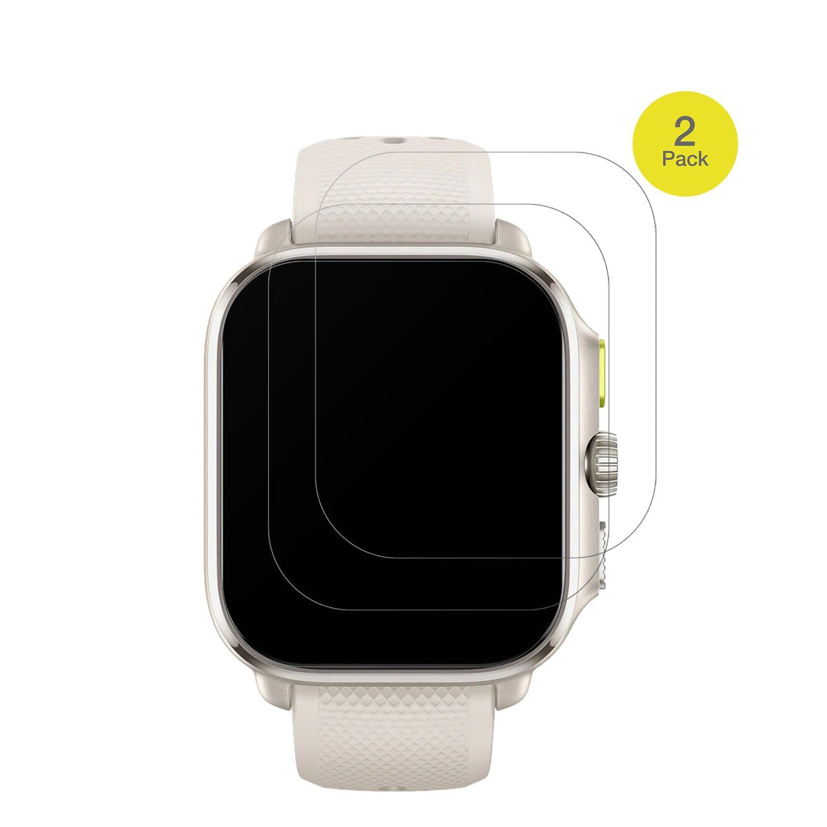 2x Full Cover Schutzfolie matt für Amazfit Cheetah Square