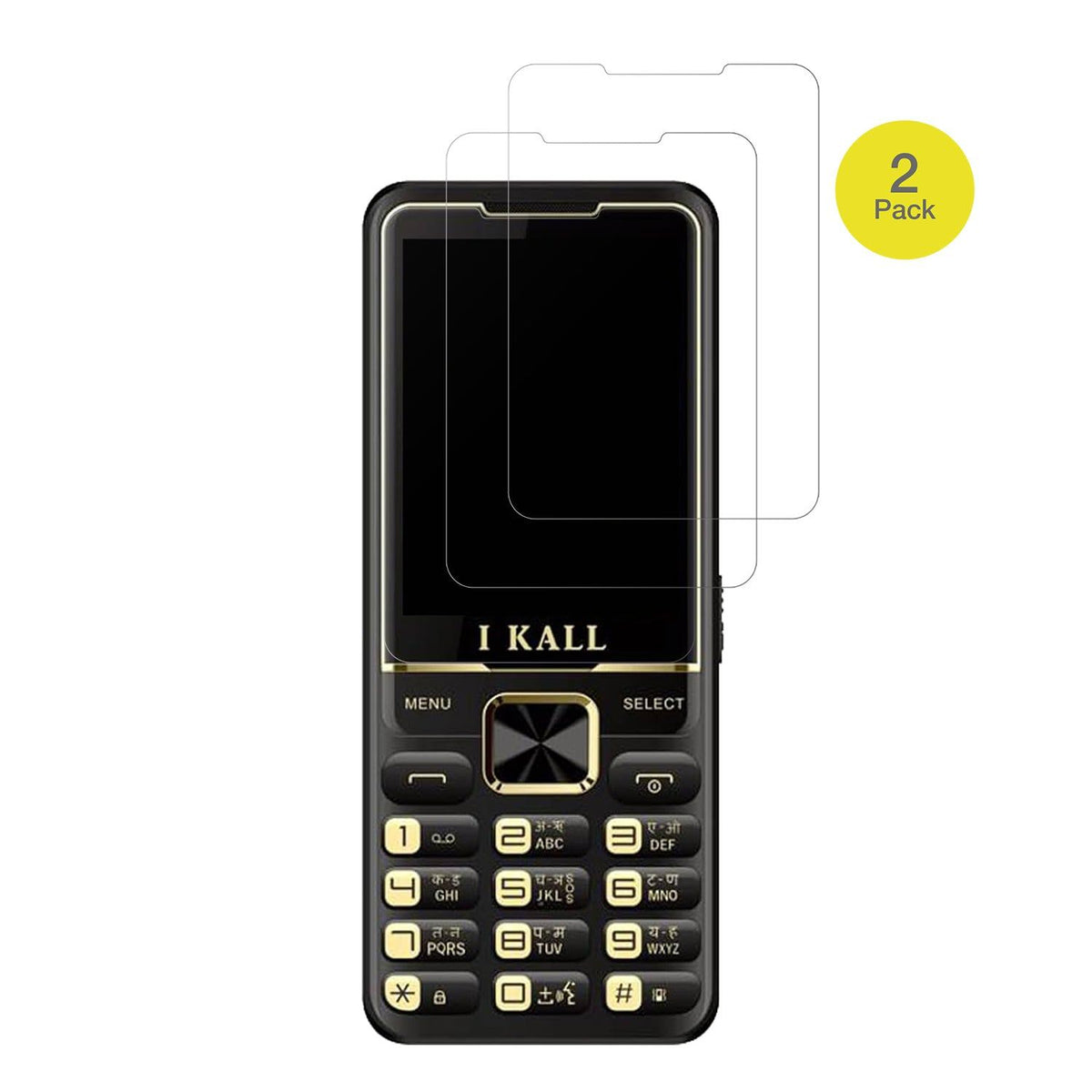 2x Full Cover Schutzfolie matt für iKall K99 Pro