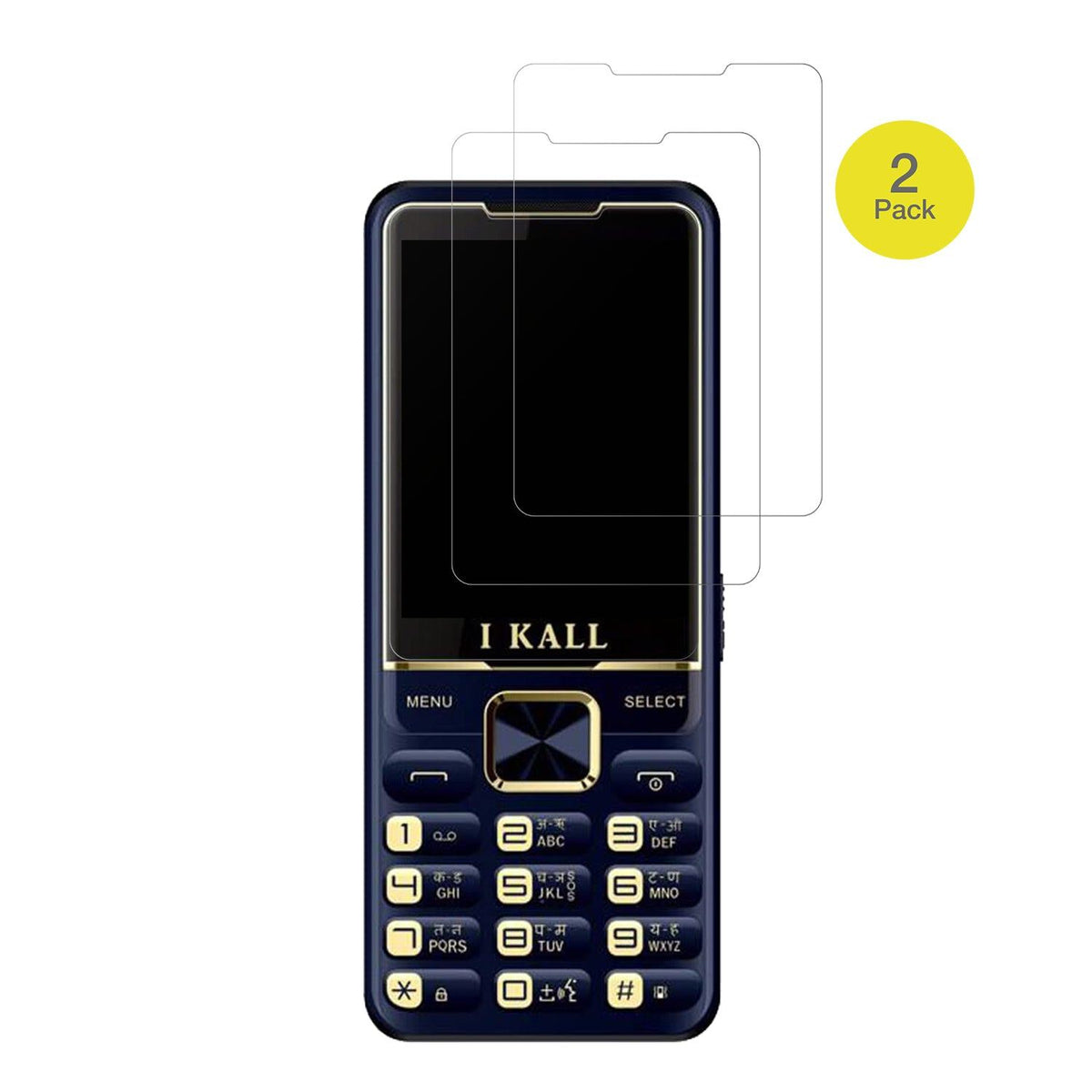 2x Full Cover Schutzfolie matt für I Kall K20 Pro