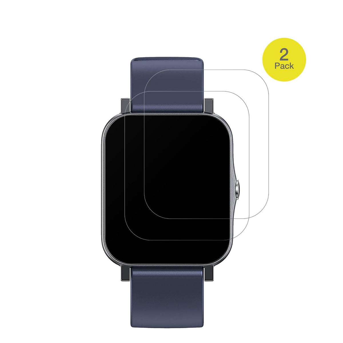 2x Full Cover Schutzfolie matt für Qnix Smartwatch