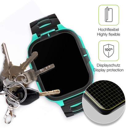 2x Full Cover Schutzfolie matt für Elejafe Smartwatch Kinder