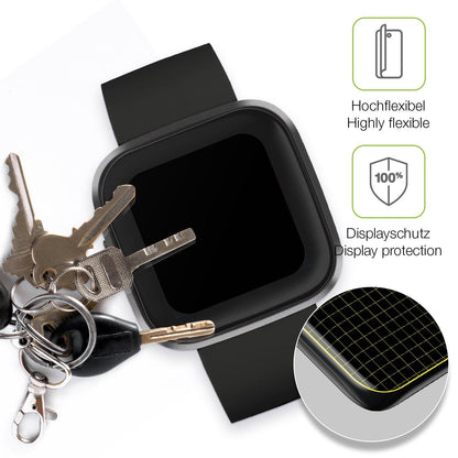 2x Full Cover Schutzfolie matt für Fitbit Versa 2
