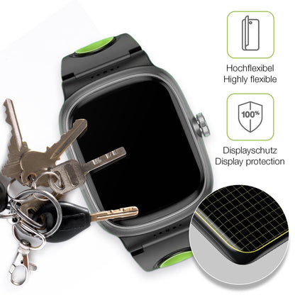 2x Full Cover Schutzfolie matt für anyloop Kinder Smartwatch