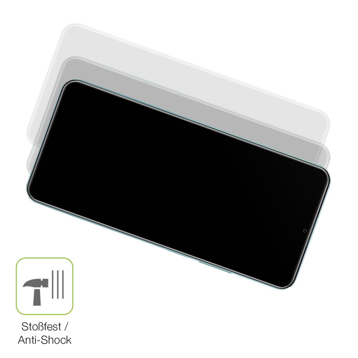 2x Full Cover Schutzfolie matt für Realme Note 50