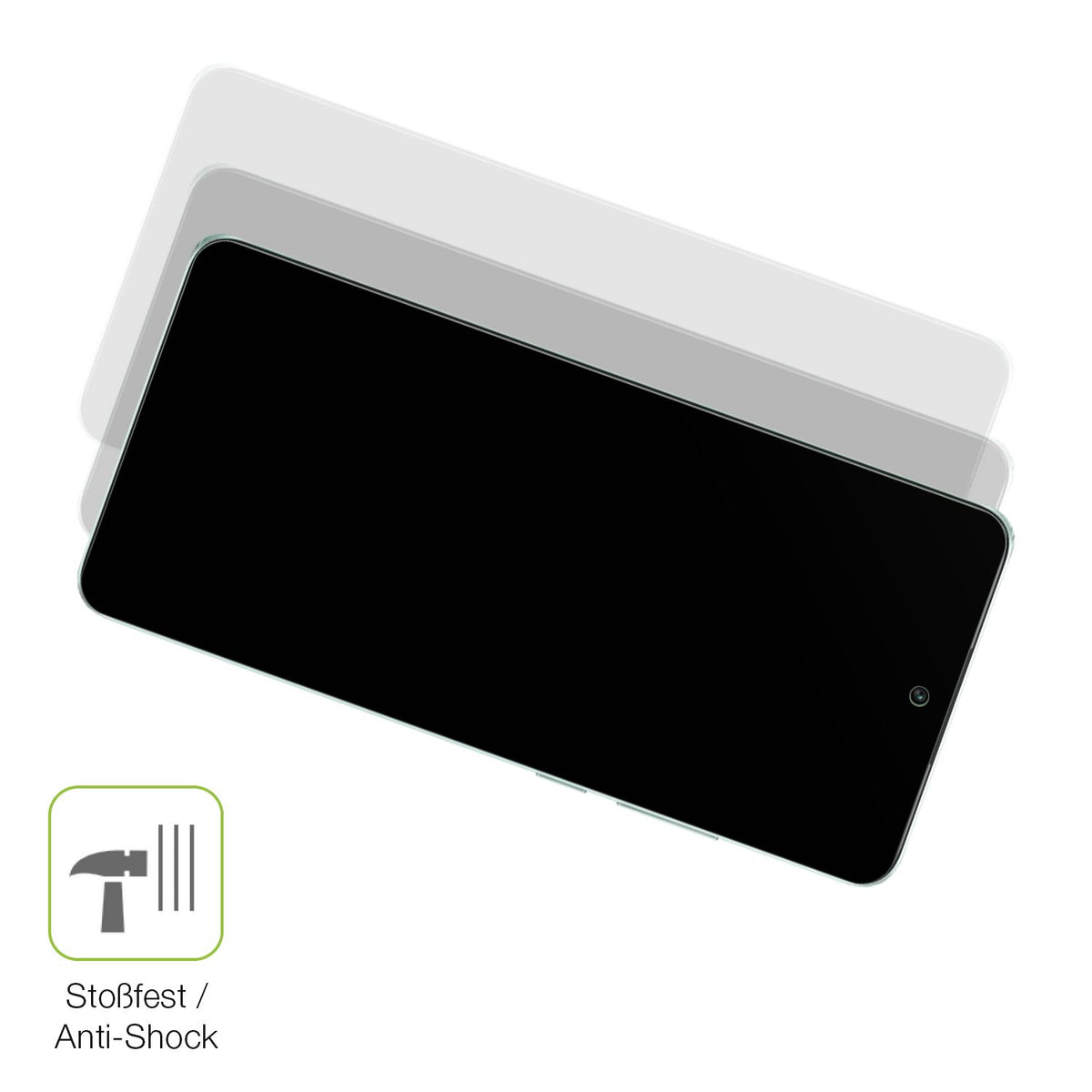 Schutz gegen Kratzer auf dem Oppo K12s Glas durch Schlüssel, Stöße gegen die Tischkante oder Stürze