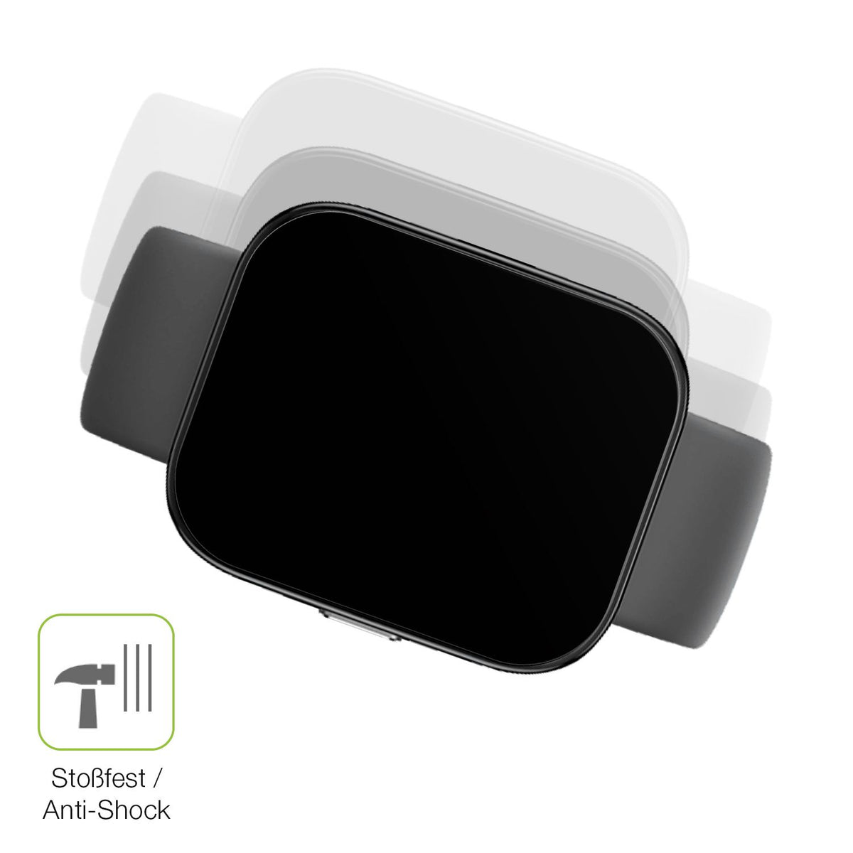 Schutz gegen Kratzer auf dem Amazfit Bip 5 Glas durch Schlüssel, Stöße gegen die Tischkante oder Stürze