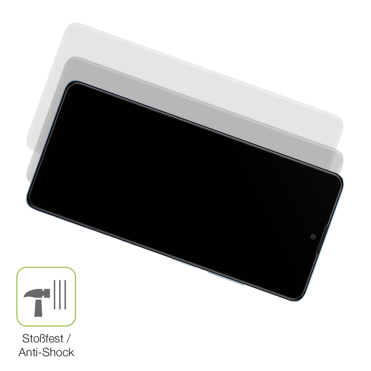 2x Full Cover Schutzfolie matt für Xiaomi Redmi Note 12 Pro Plus 5G