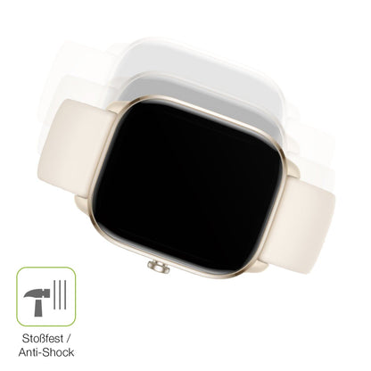 2x Full Cover Schutzfolie matt für Amazfit GTS 4 mini