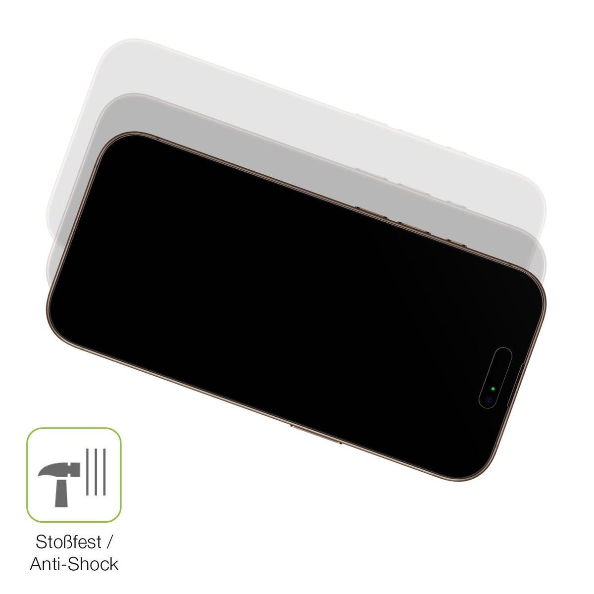 2x Full Cover Schutzfolie matt für Apple iPhone 16 Pro