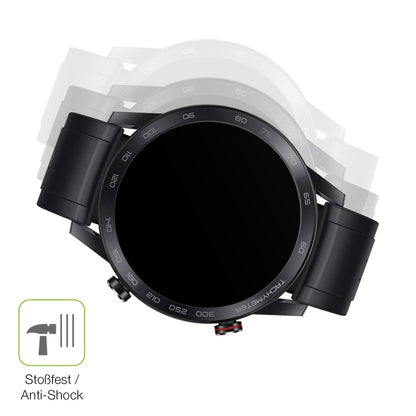 2x Full Cover Schutzfolie matt für Honor Magic Watch 2 46mm