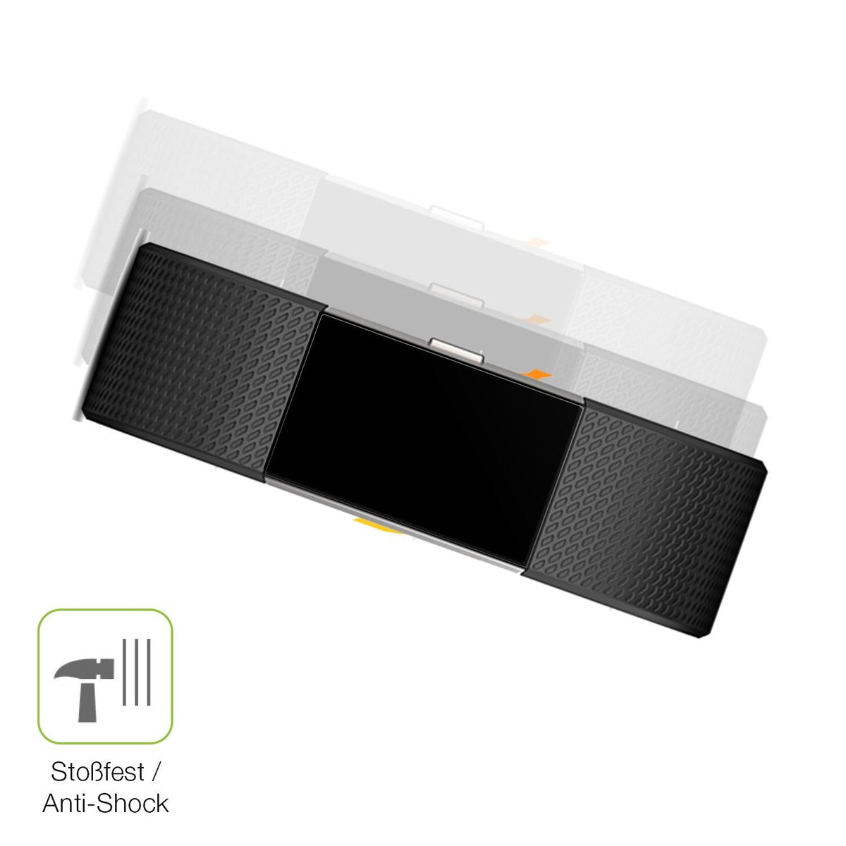 2x Full Cover Schutzfolie matt für Fitbit Charge 2