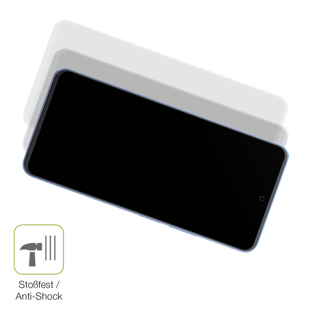 2x Full Cover Schutzfolie matt für Blackview Shark 9