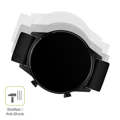 2x Full Cover Schutzfolie matt für Tecno Watch Pro 2