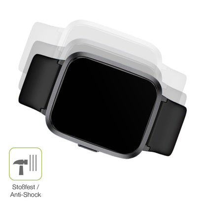 2x Full Cover Schutzfolie matt für LETSACTIV ID205U Smartwatch