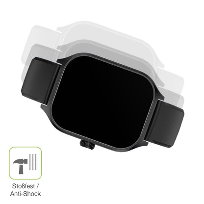 2x Full Cover Schutzfolie matt für smooce Kinder Smartwatch 01