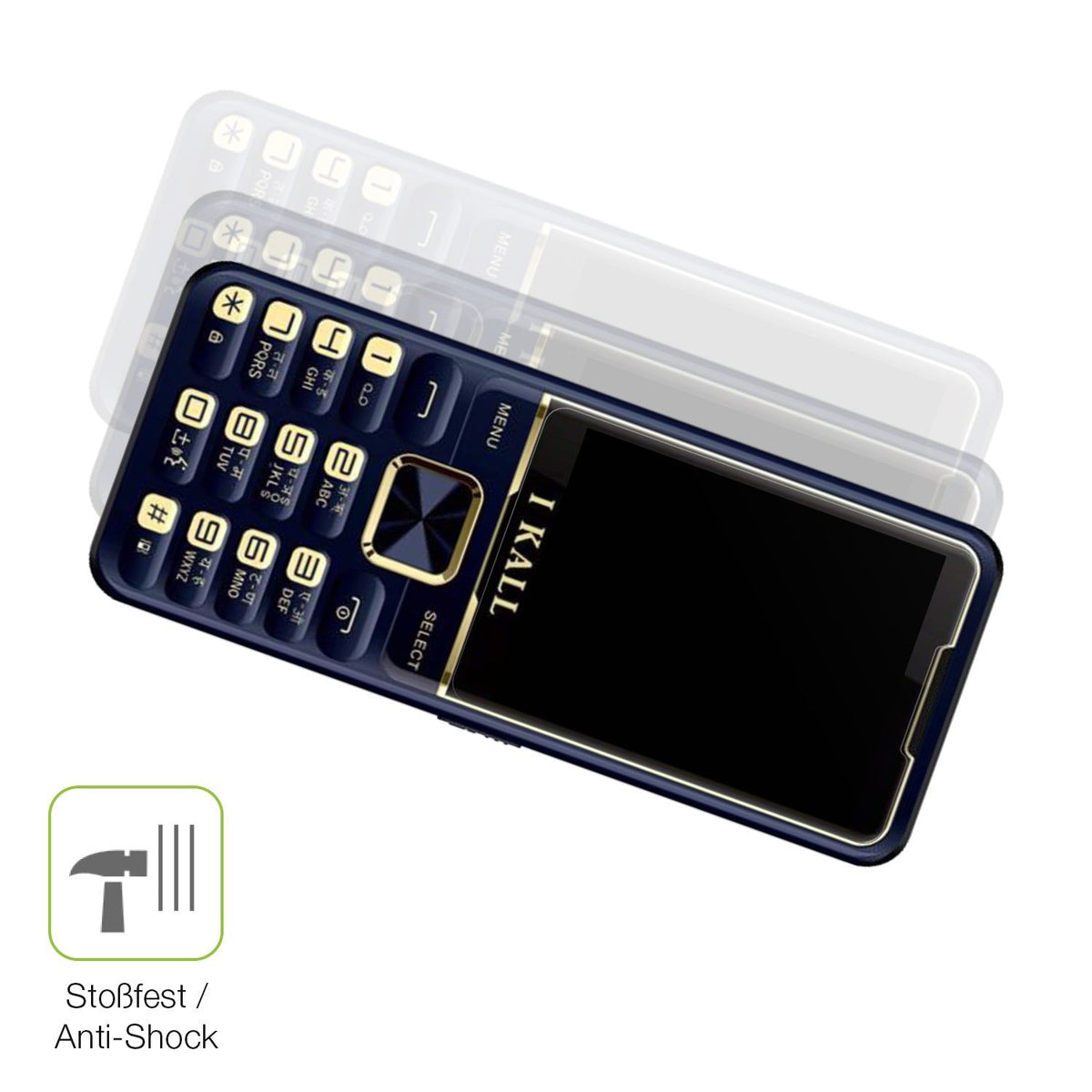 2x Full Cover Schutzfolie matt für I Kall K20 Pro
